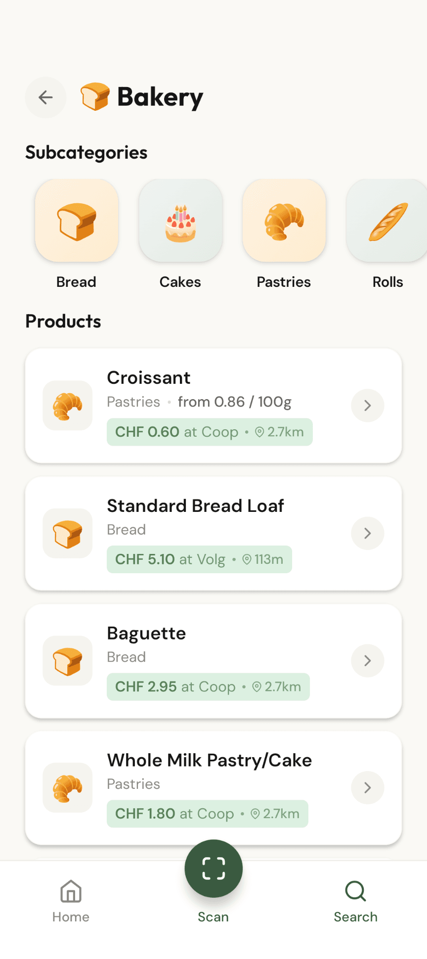 Product discovery and community screen